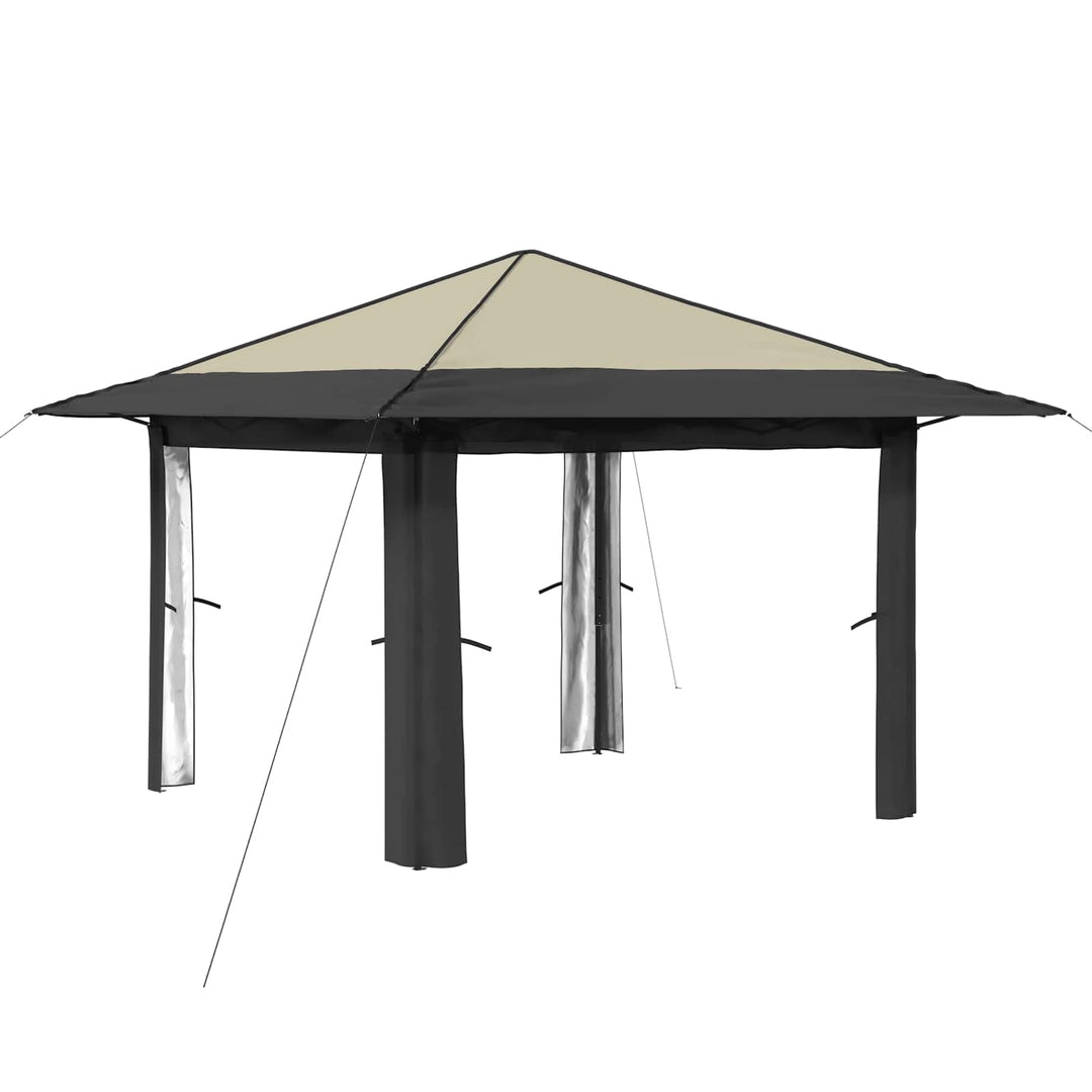 Gazebo uden Sider 3,3 x 3,3 m Creme og antracit