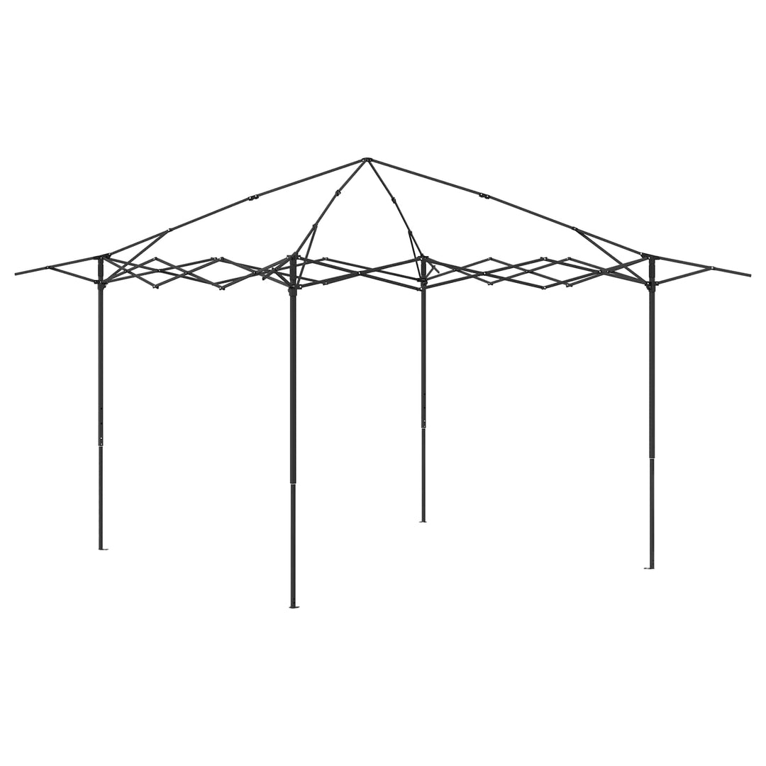 Gazebo uden Sidevæg 4 x 4 m Creme og Brun