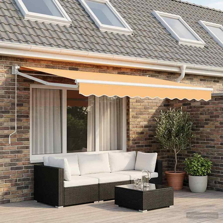 Reservedug til markise Sandfarvet 4 x 2 m Polyester
