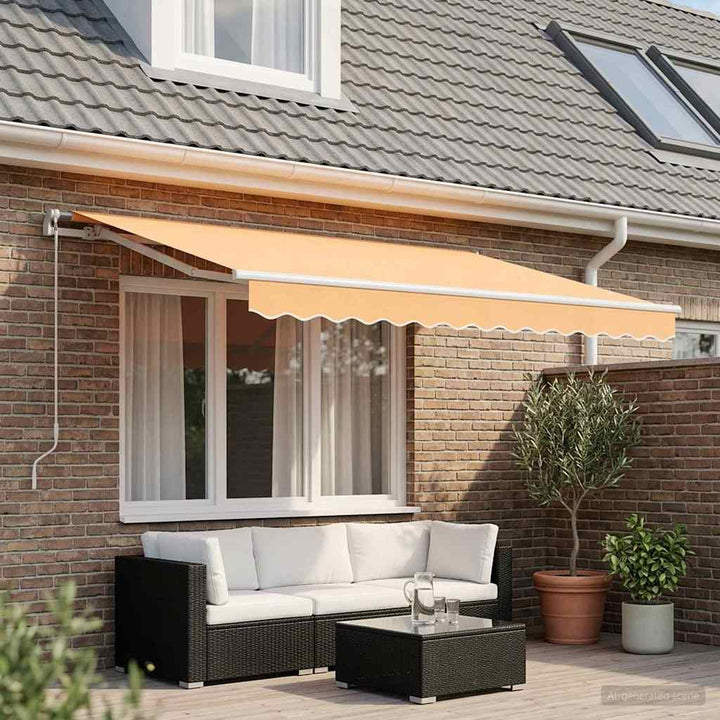 Reservedug til markise Sandfarvet 3,5 x 2,5 m Polyester