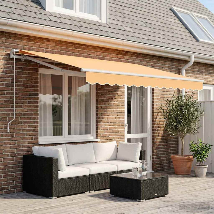 Reservedug til markise Sandfarvet 4 × 3 m Polyester