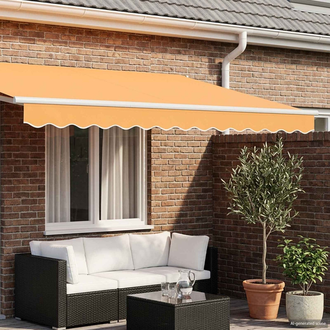 Markise kappa erstatning Sandfarvet 4,5 m Polyester