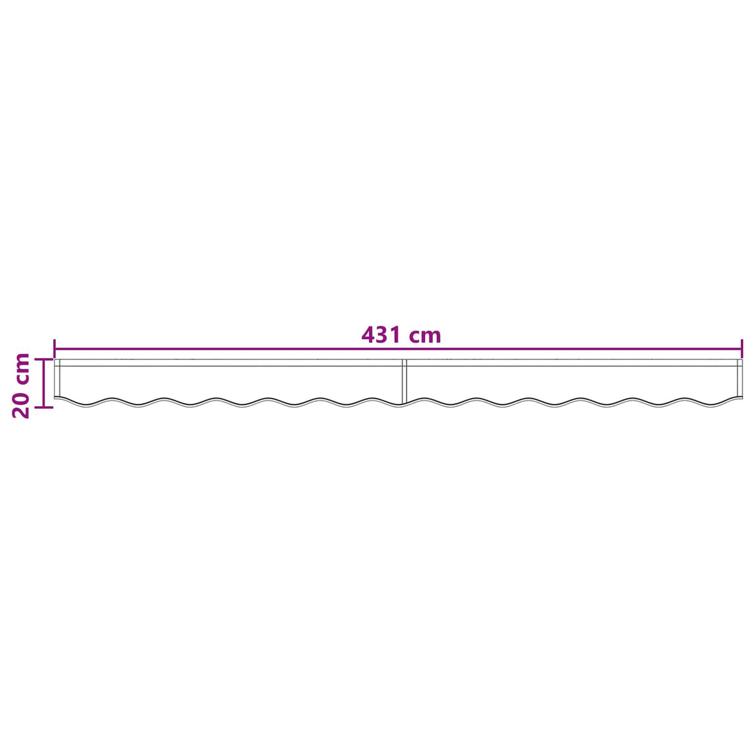 Markise kappa erstatning Sandfarvet 4,5 m Polyester