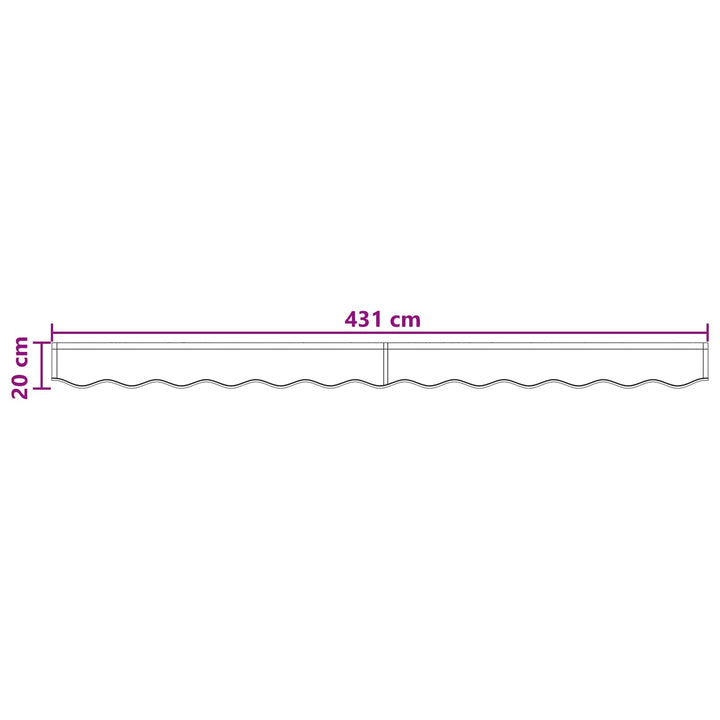 Markise kappa erstatning Sandfarvet 4,5 m Polyester