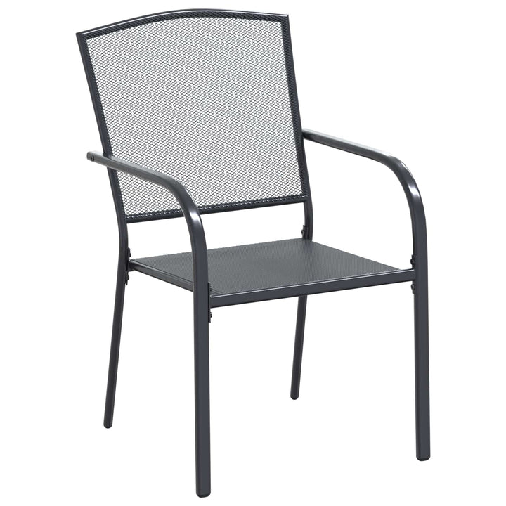 Have Spisebordssæt 9 pcs Antracit 212 x 90 x 76 cm Mesh og stål