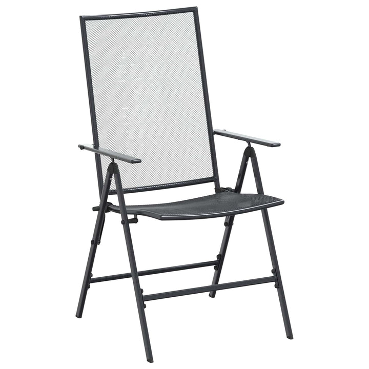 Have Spisebordssæt 9 pcs Antracit 212 x 90 x 76 cm Mesh og Stål