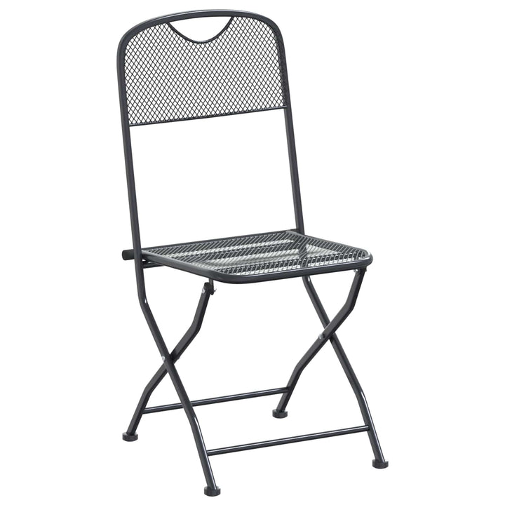 Have Spisebordssæt 9 pcs Antracit 212 x 90 x 76 cm Mesh og Stål