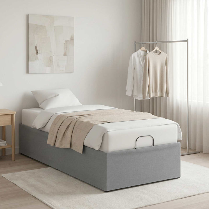 Elektrisk Justerbar Sengetramme Lysegrå 200 x 100 x 33,5 cm