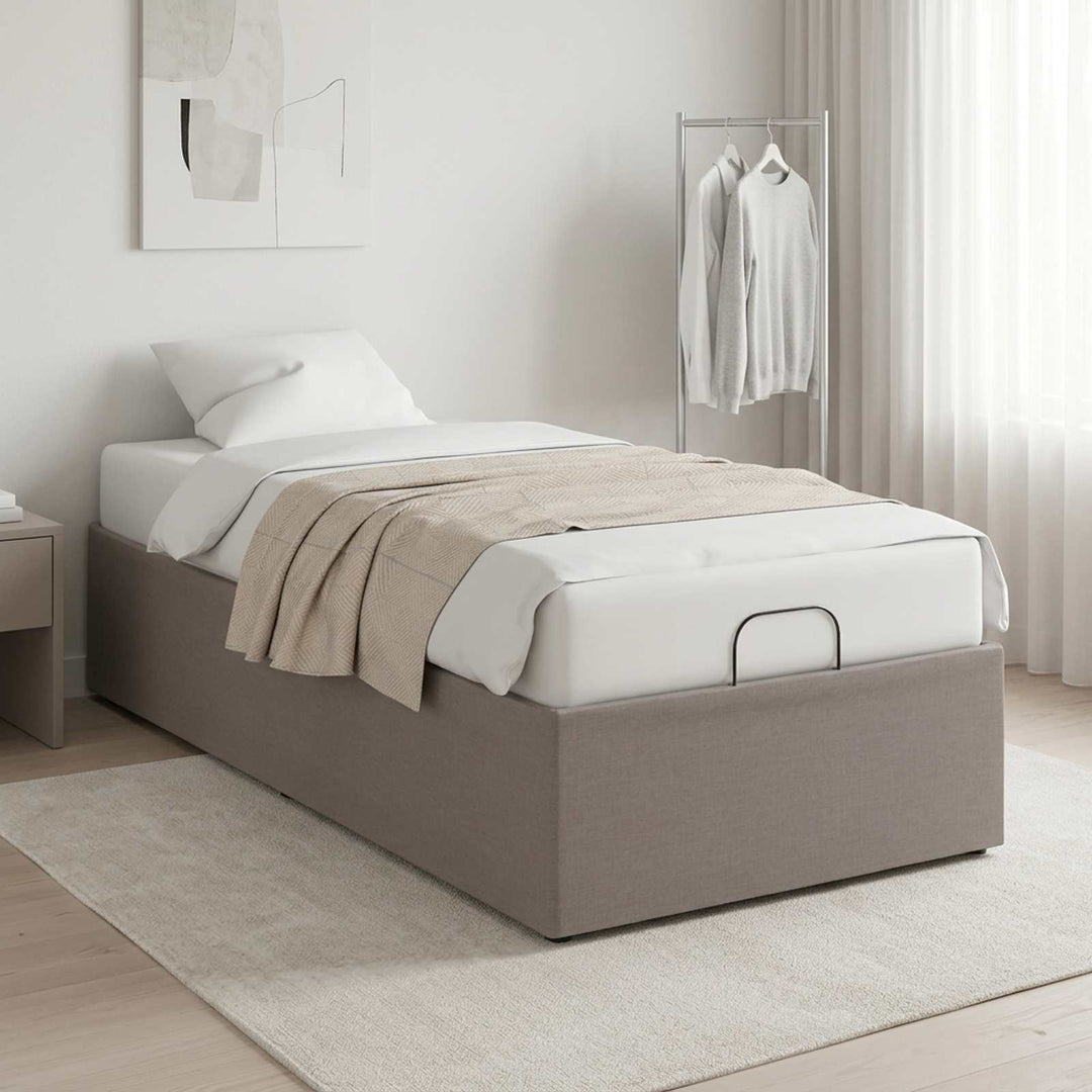 Elektrisk Justerbar Sengetramme Gråbrun 200 x 100 x 33,5 cm