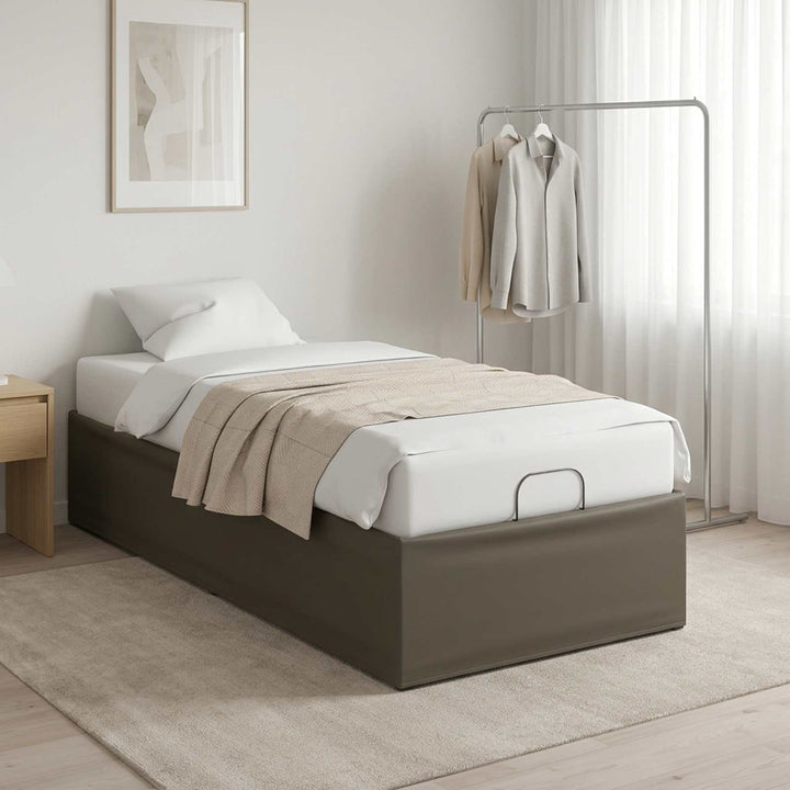 Elektrisk Justerbar Sengetramme Grå 200 x 90 x 33,5 cm Stål