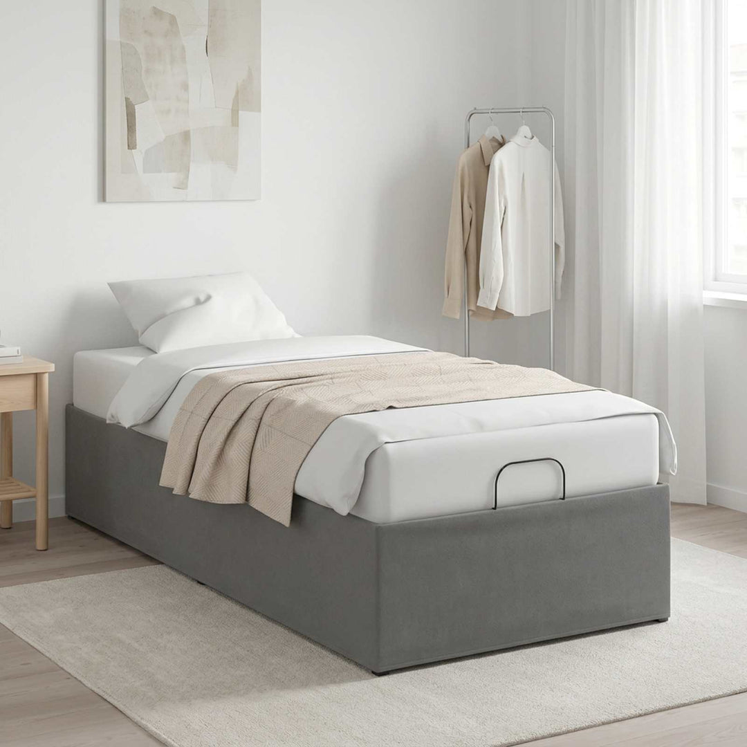 Elektrisk Justerbar Sengetramme Mørkegrå 200 x 90 x 33,5 cm