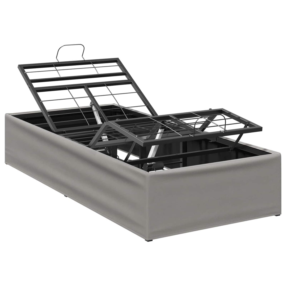 Elektrisk Justerbar Sengetramme Lysegrå 200 x 80 x 33,5 cm Stål