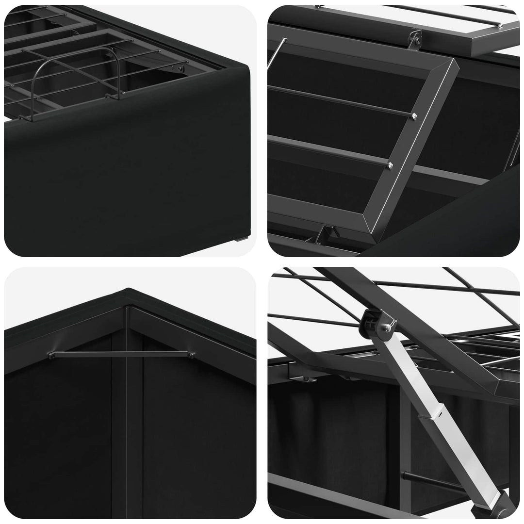 Elektrisk Justerbar Sengetramme Sort 200 x 80 x 33,5 cm Stål