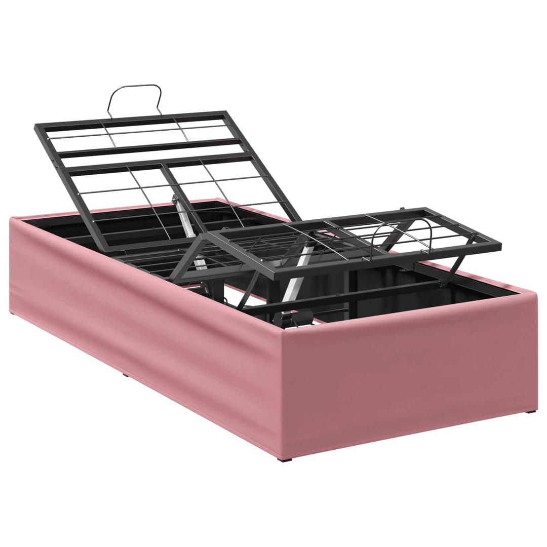 Elektrisk Justerbar Sengetramme Lyserød 200 x 80 x 33,5 cm Stål