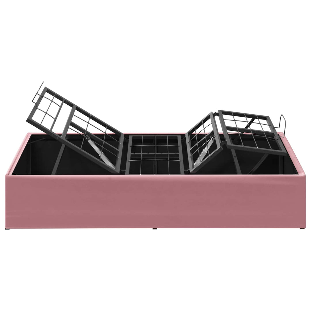 Elektrisk Justerbar Sengetramme Lyserød 200 x 80 x 33,5 cm Stål