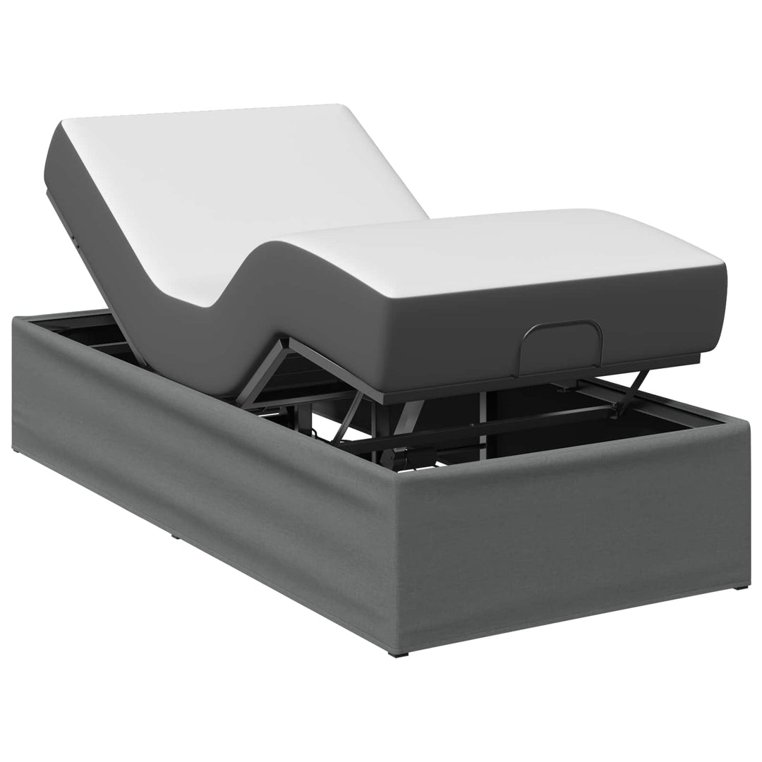 Elektrisk Justerbar Sengetramme Mørkegrå 200 x 90 x 33,5 cm