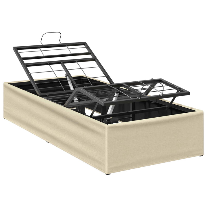 Elektrisk Justerbar Sengetramme Cremefarvet 200 x 90 x 33,5 cm