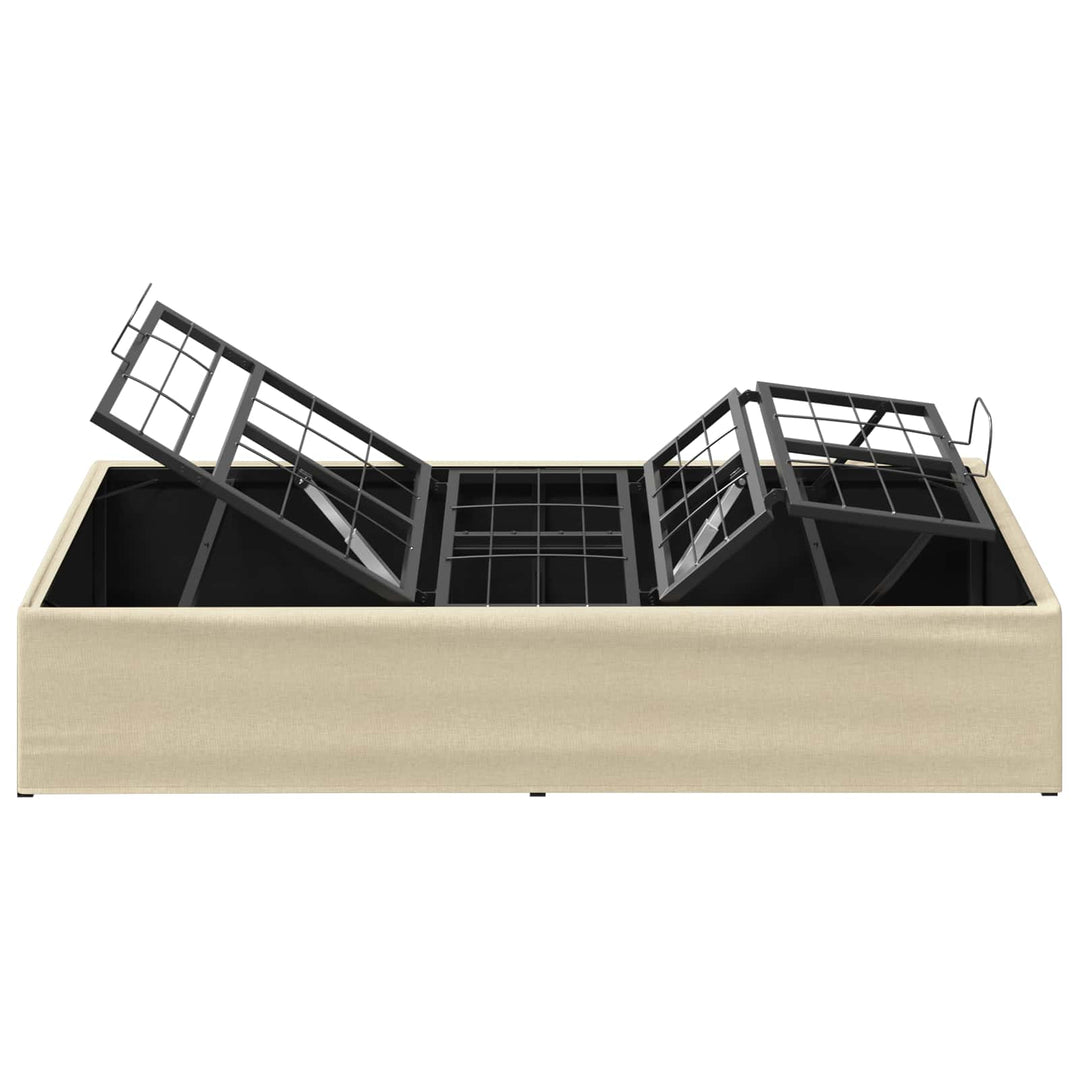 Elektrisk Justerbar Sengetramme Cremefarvet 200 x 90 x 33,5 cm