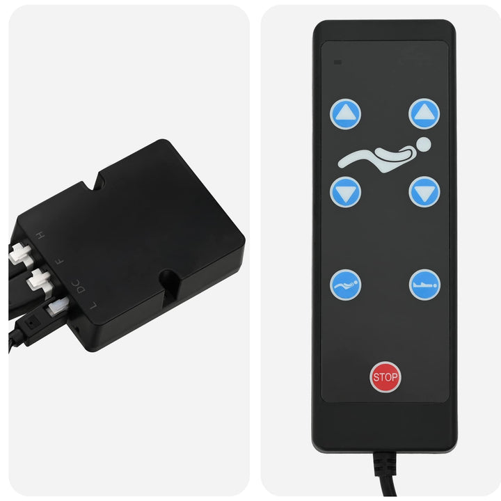 Elektrisk Justerbar Sengetramme Sort 200 x 90 x 33,5 cm Stål