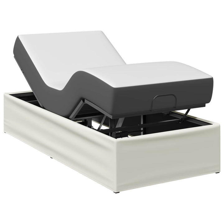 Elektrisk Justerbar Sengetramme Hvid 200 x 90 x 33,5 cm Stål
