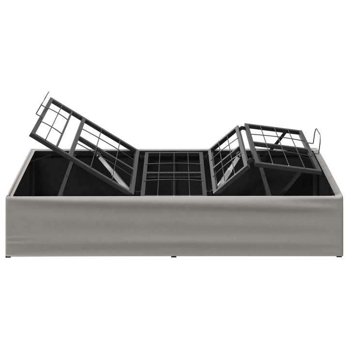 Elektrisk Justerbar Sengetramme Lysegrå 200 x 90 x 33,5 cm Stål