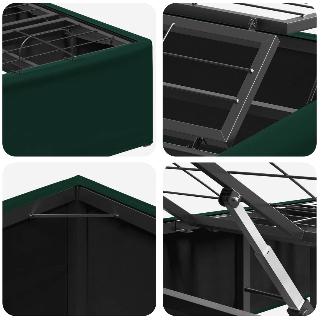 Elektrisk Justerbar Sengetramme Skovgrøn 200 x 90 x 33,5 cm