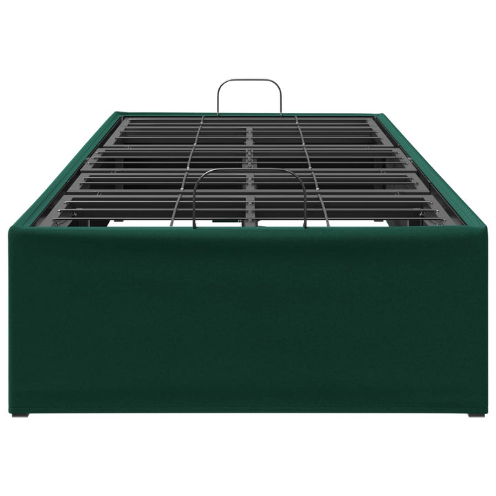 Elektrisk Justerbar Sengetramme Skovgrøn 200 x 90 x 33,5 cm