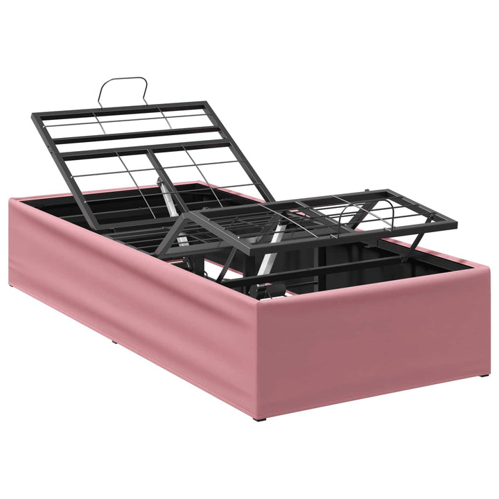 Elektrisk Justerbar Sengetramme Lyserød 200 x 90 x 33,5 cm Stål
