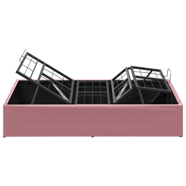 Elektrisk Justerbar Sengetramme Lyserød 200 x 90 x 33,5 cm Stål