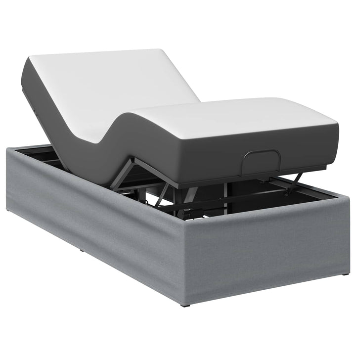Elektrisk Justerbar Sengetramme Lysegrå 200 x 100 x 33,5 cm