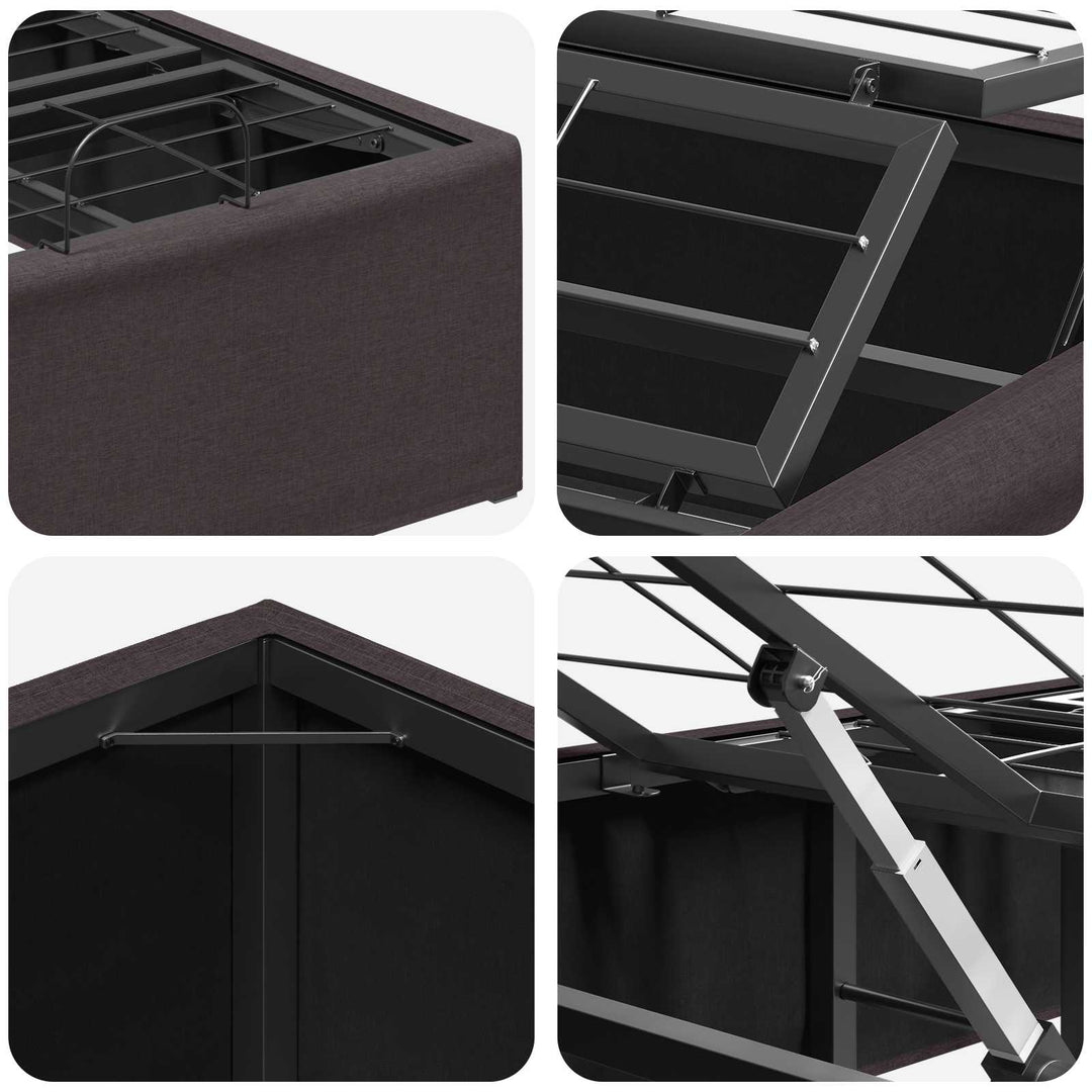 Elektrisk Justerbar Sengetramme Brun 200 x 100 x 33,5 cm Stål