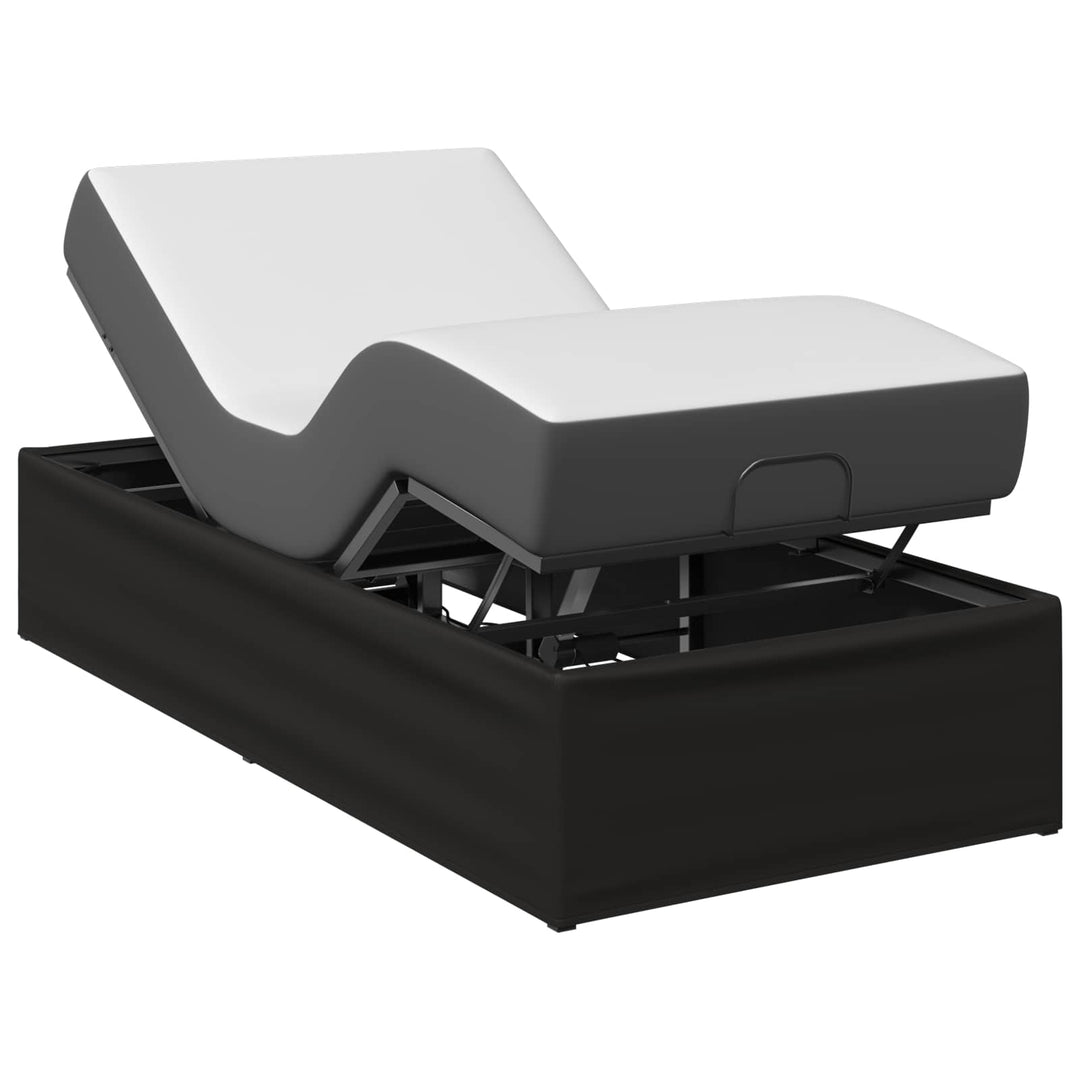 Elektrisk Justerbar Sengetramme Sort 200 x 100 x 33,5 cm Stål