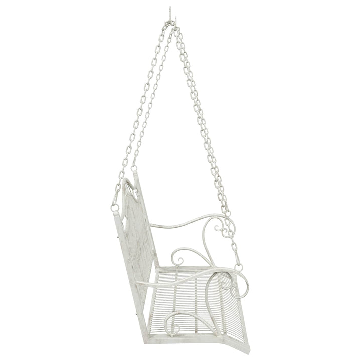 Gyng Bænk Stål 115 x 61 x 63 cm Antik hvid