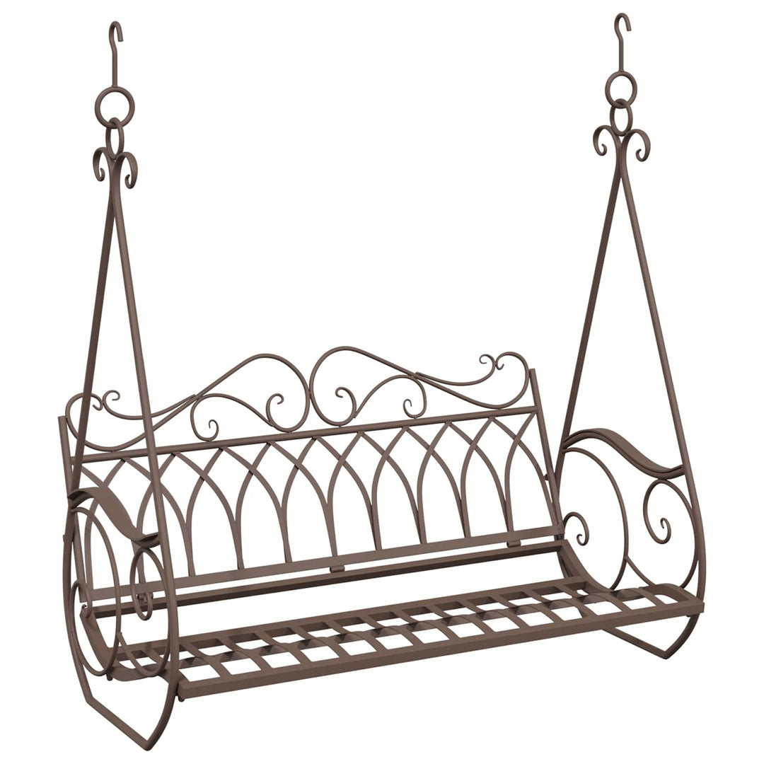 Gyng Bænk Stål 112 x 60 x 126,5 cm Antik Brun