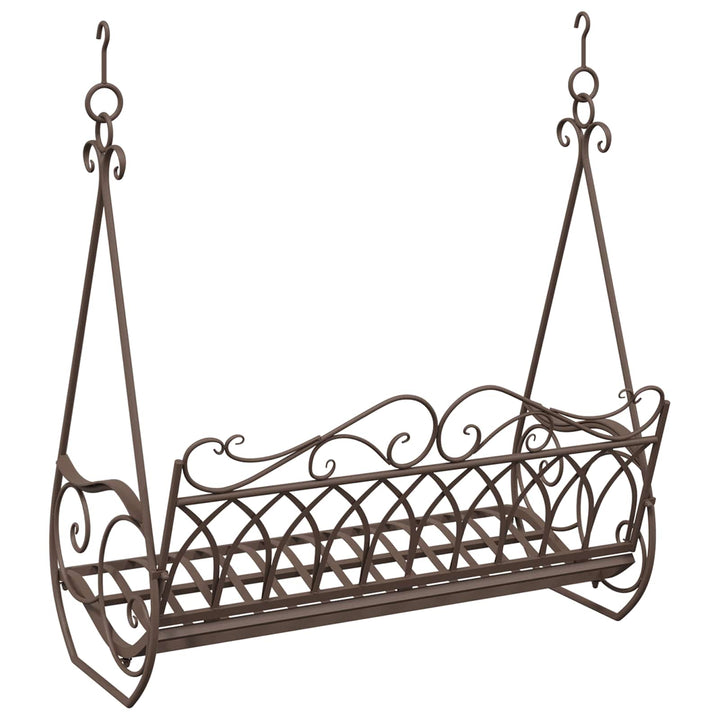 Gyng Bænk Stål 112 x 60 x 126,5 cm Antik Brun