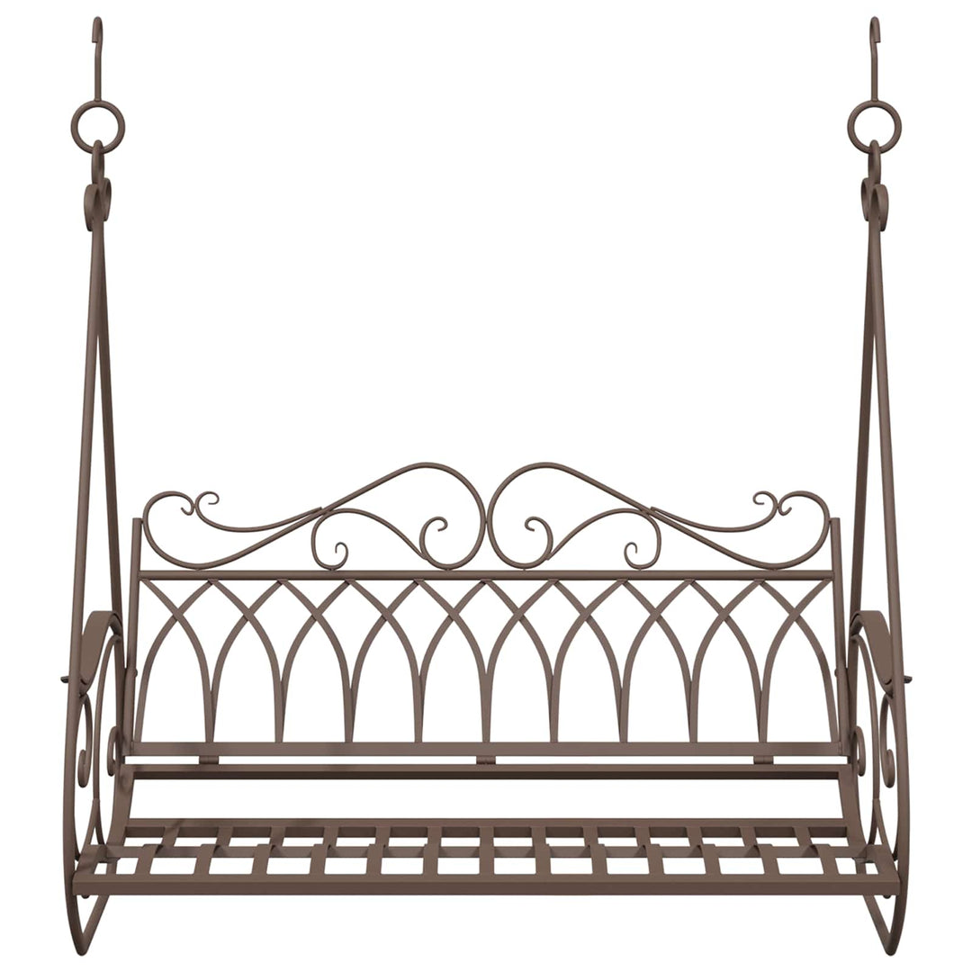 Gyng Bænk Stål 112 x 60 x 126,5 cm Antik Brun