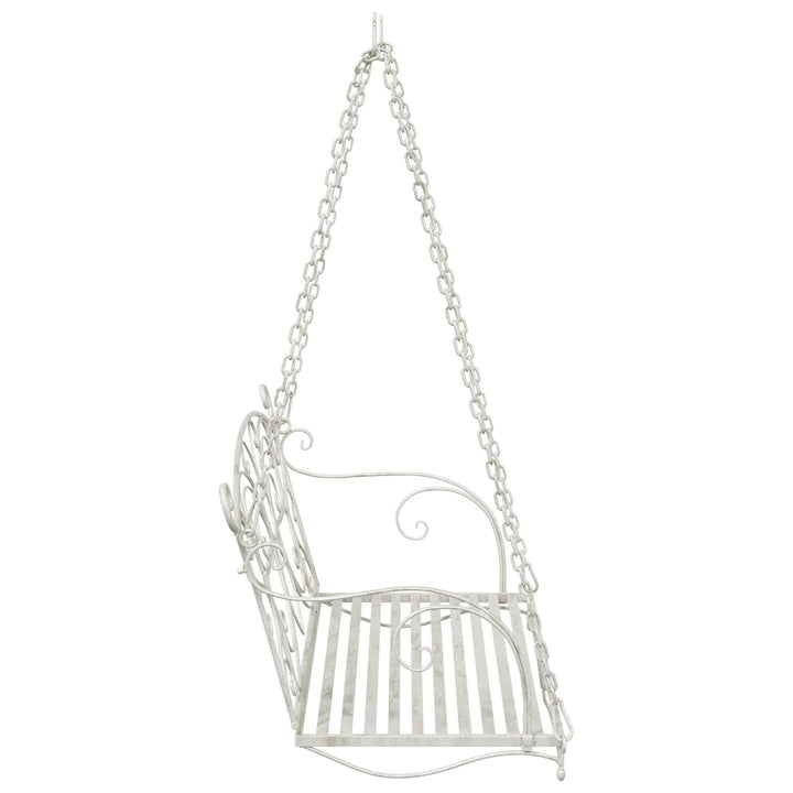Gyng Bænk Stål 105,5 x 61 x 56 cm Antik hvid