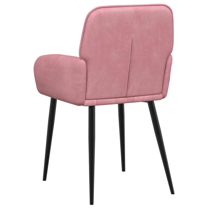 Spisestole 2 pcs Fløjl Lyserød 57 x 50 x 85 cm