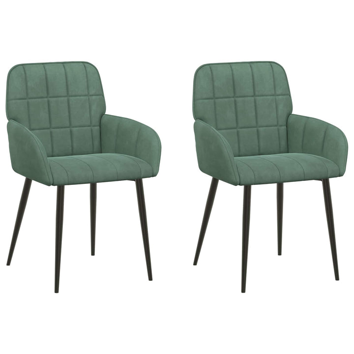 Spisestole 2 pcs Fløjl Havgrøn 57 x 50 x 85 cm