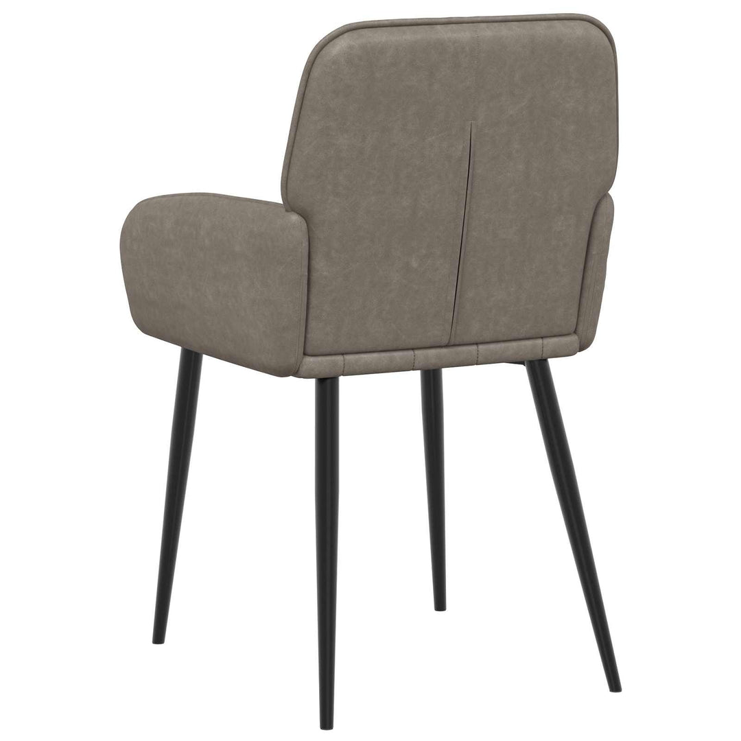 Spisestole 2 stk. Kunstlæder Grå 57 x 50 x 85 cm