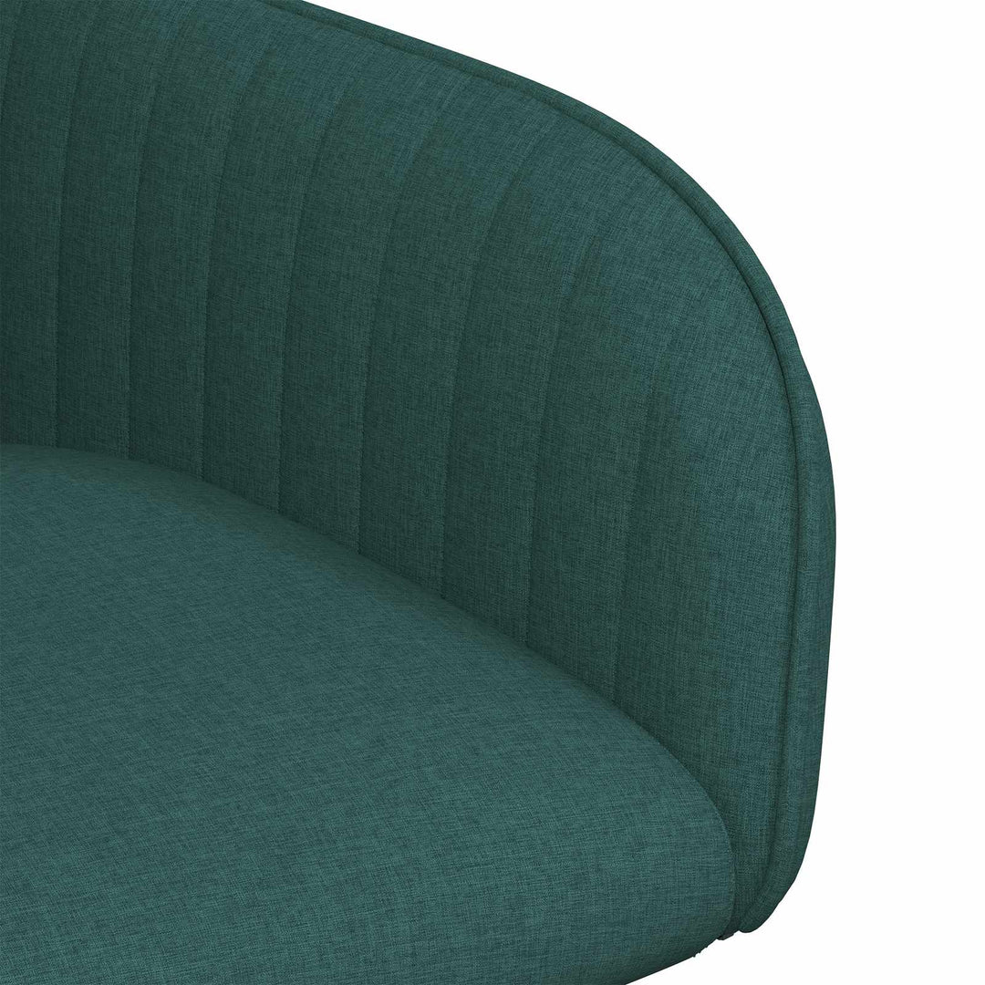Spisestole 2 stk. Stof Mørkegrøn 56,5 x 50 x 87,5 cm