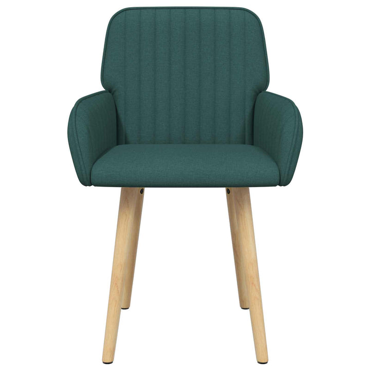 Spisestole 2 stk. Stof Mørkegrøn 56,5 x 50 x 87,5 cm