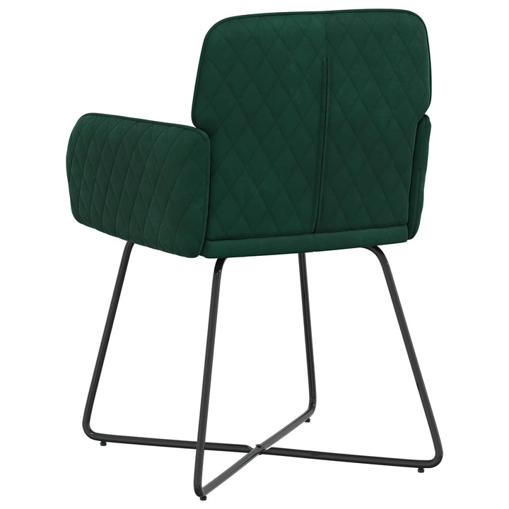 Spisestole 2 stk. Fløjl Mørkegrøn 59 x 56,5 x 86 cm