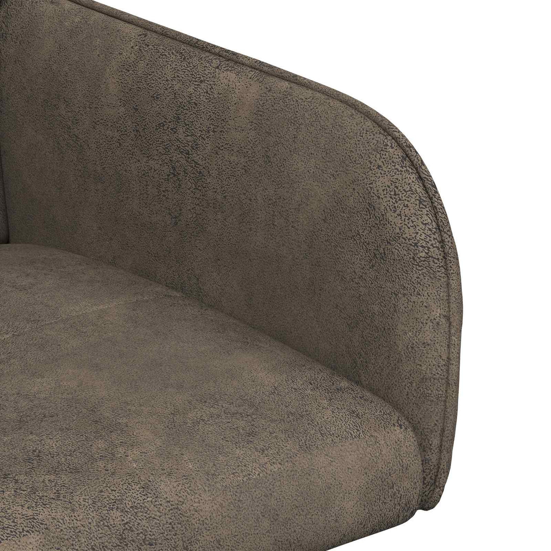Spisestole 2 stk. Faux Suede Læder Mørkegrå 59x56,5x85cm