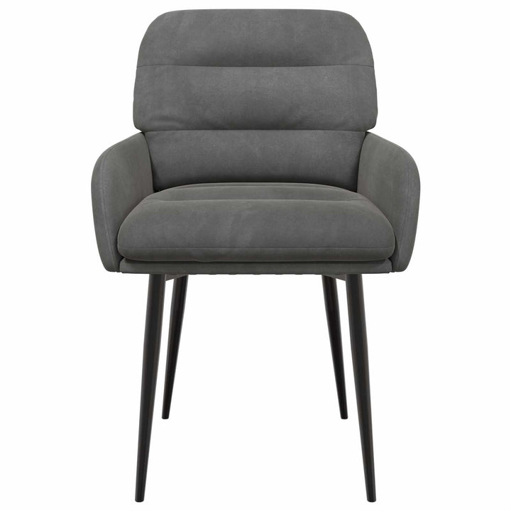 Spisestole 2 stk. Fløjl Mørkegrå 59 x 59,5 x 90 cm