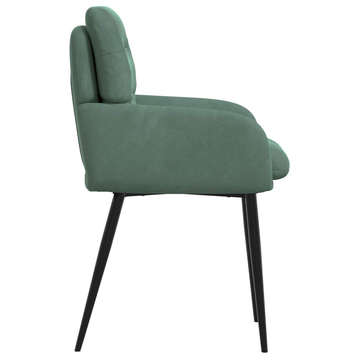Spisestole 2 stk. Fløjl Havgrøn 59 x 59,5 x 90 cm