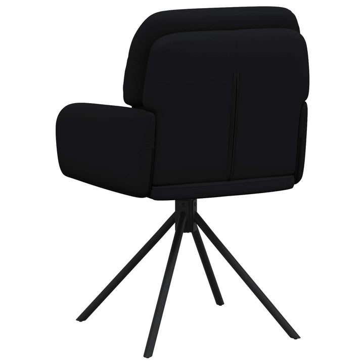 Svingende Spisestole 2 stk. Kunstlæder Sort 59 x 59,5 x 90 cm