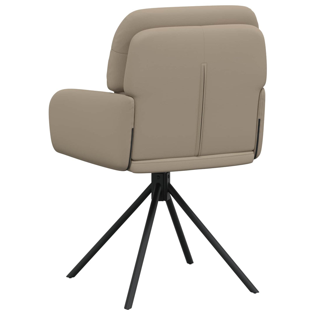 Svingende Spisestole 2 stk. Kunstlæder Cappuccino 59x59,5x90cm