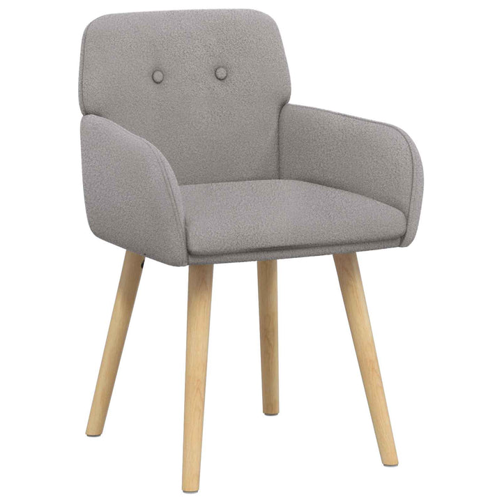 Spisestole 2 stk. Bouclé Lysegrå 59 x 57 x 85 cm
