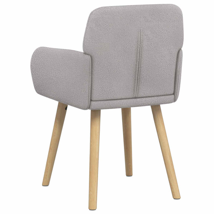 Spisestole 2 stk. Bouclé Lysegrå 59 x 57 x 85 cm